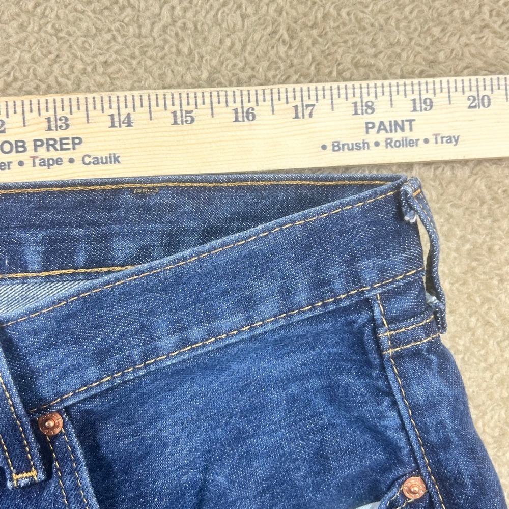 Levi Strauss 501 Original Fit Button Fly Jeans Dark Wash Mens W38 L32 - Picture 4 of 8
